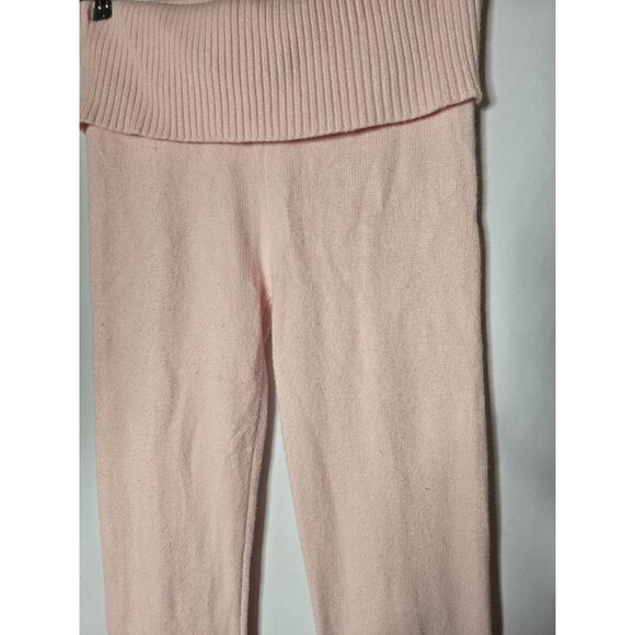 Ediketed Desiree Knitted Set In Pink- Fold Over Pants and Sweater in MED/LRG - Picture 10 of 16